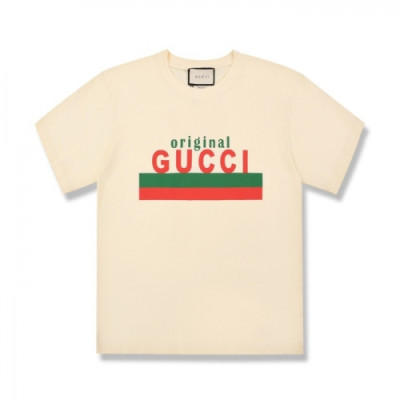 [매장판]Gucci 2020 Mm/Wm Logo Short Sleeved Tshirts - 구찌 2020 남자 로고 반팔티 Guc02942x.Size(xs - l).아이보리