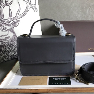 Bottega Veneta 2020 Leather Tote Shoulder Bag,23cm - 보테가 베네타 2020 레더 여성용 토트 숄더백 ,BVB0566,23cm,다크그레이