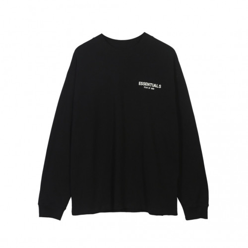 [피어오브갓]Fear of god 2020 Mens Oversize Minimal Cotton Tshirts - 피어오브갓 2020 남성 오버사이즈 미니멀 코튼 긴팔티 Fea0167x.Size(s - xl).블랙