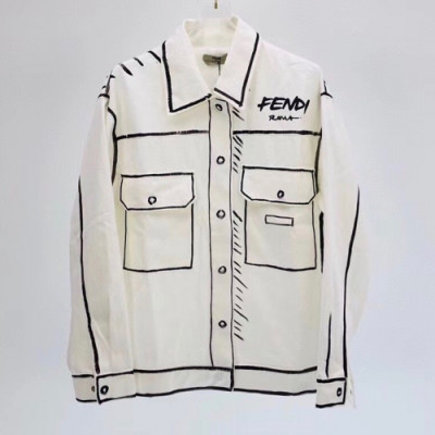 [펜디]Fendi 2020 Mens Logo Casual Jackets - 펜디 2020 남성 몬스터 캐쥬얼 자켓 Fen0765x.Size(s - 2xl).화이트