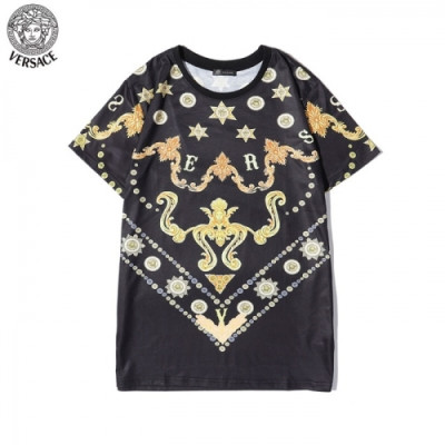 [베르사체]Versace 2020 Mens Logo Short Sleeved Tshirts - 베르사체 2020 남성 메두사 반팔티 Ver0676x.Size(s - 2xl).블랙