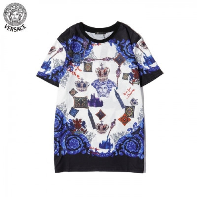 [베르사체]Versace 2020 Mens Logo Short Sleeved Tshirts - 베르사체 2020 남성 메두사 반팔티 Ver0678x.Size(s - 2xl).블루