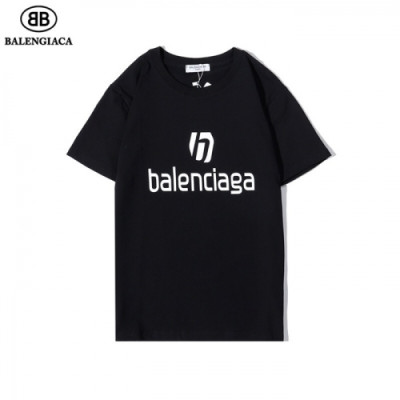 [발렌시아가]Balenciaga 2020 Mm/Wm Logo Cotton Short Sleeved Tshirts - 발렌시아가 2020 남자 로고 오버사이즈 코튼 반팔티 Bal0711x.Size(s - 2xl).블랙