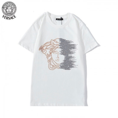 [베르사체]Versace 2020 Mens Logo Short Sleeved Tshirts - 베르사체 2020 남성 메두사 반팔티 Ver0681x.Size(s - 2xl).화이트