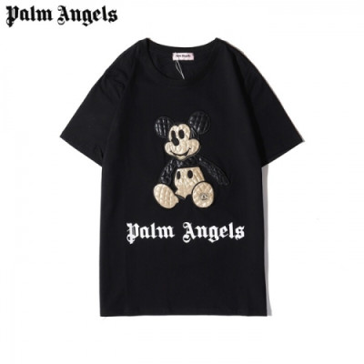 [팜 엔젤스]Palm Angels 2020 Mm/Wm Logo Cotton Short Sleeved Tshirts - 팜 엔젤스 2020 남/녀 로고 코튼 반팔티셔츠 Pam0172x.Size(s - 2xl).블랙