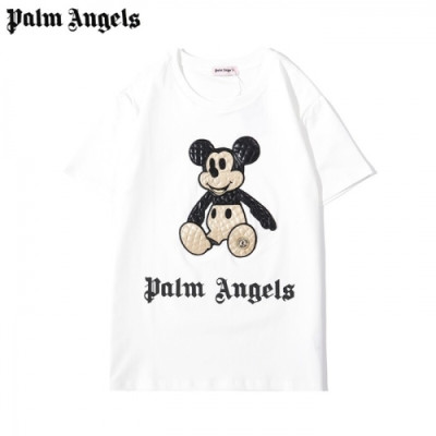 [팜 엔젤스]Palm Angels 2020 Mm/Wm Logo Cotton Short Sleeved Tshirts - 팜 엔젤스 2020 남/녀 로고 코튼 반팔티셔츠 Pam0173x.Size(s - 2xl).화이트