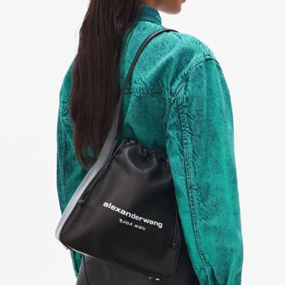 Alexander Wang 2020 Leather Shoulder Bag,29cm - 알렉산더왕 2020 레더 숄더백 AWB0071,29cm,블랙