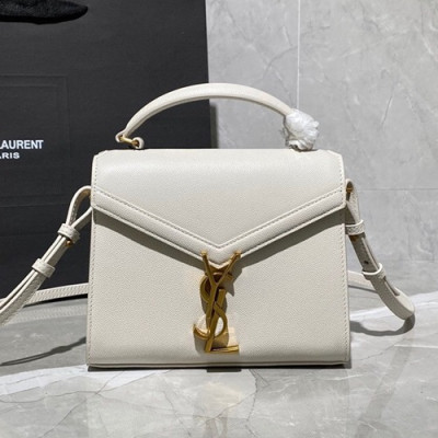 Saint Laurent 2020 Women Cassandra Chain Shoulder Bag,20CM - 입생로랑 2020 여성용 카산드라 체인 숄더백 602716, SLB0571,20CM,화이트