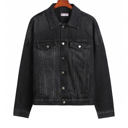 Palm Angels 2020 Mens Logo Denim Jackets - 팜 엔젤스 2020 남성 로고 데님 자켓 Palm0176x.Size(s - xl).블랙