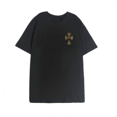 [크롬하츠]Chrome hearts 2020 Mens Logo Casual Short Sleeved Tshirts - 크롬하츠 2020 남성 로고 캐쥬얼 반팔티 Chr0276x.Size(m - 2xl).블랙