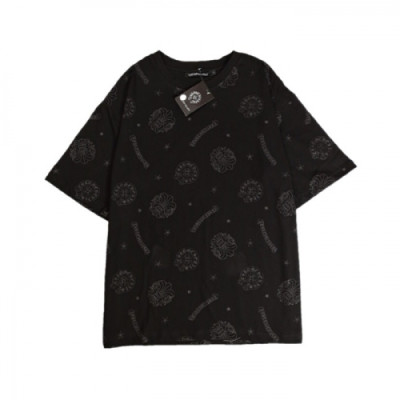 [크롬하츠]Chrome hearts 2020 Mens Logo Casual Short Sleeved Tshirts - 크롬하츠 2020 남성 로고 캐쥬얼 반팔티 Chr0281x.Size(s - xl).블랙