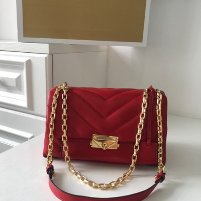 Michael Kors 2020 Leather Shoulder Bag,24cm - 마이클 코어스 2020 레더 숄더백,MKB0321,24cm,레드