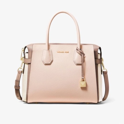 Michael Kors 2020 Leather Tote Shoulder Bag,27cm - 마이클 코어스 2020 레더 토트 숄더백,MKB0345,27cm,연핑크