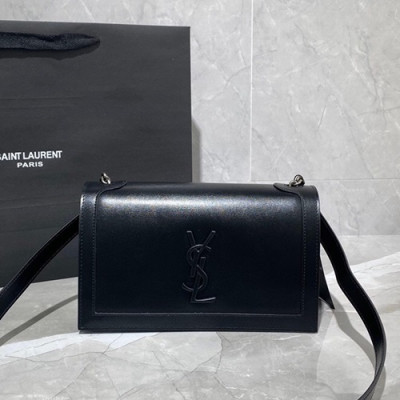 Saint Laurent 2020 Women Shoulder Bag,24CM - 입생로랑 2020 여성용 레더 숄더백 532756, SLB0574,24CM,블랙