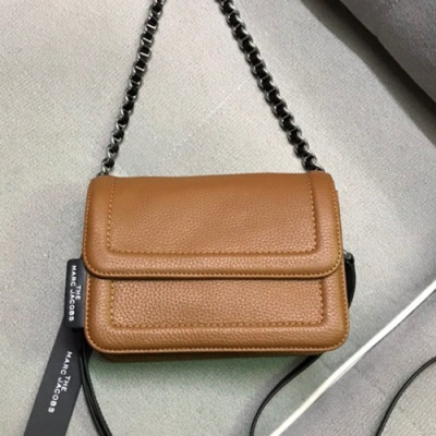 Mark Jacobs 2020 Leather Women Chain Shoulder Bag,20cm - 마크제이콥스 2020 레더 여성용 체인 숄더백,MJB0179,20cm,브라운