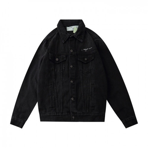 Off-white 2020 Mens Logo Casual Denim Jackets - 오프화이트 2020 남성 로고 캐쥬얼 데님 재킷 Off0509x.Size(m - 2xl).블랙