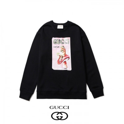 [구찌]Gucci 2020 Mm/Wm Logo Crew-neck Cotton Tshirts - 구찌 2020 남/녀 로고 코튼 크루넥 코튼 긴팔티 Guc02984x.Size(s - 2xl).블랙