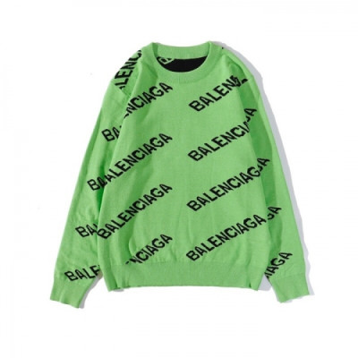 [발렌시아가]Balenciaga 2020 Mm/Wm Logo Crew-neck Sweaters - 발렌시아가 2020 남자 로고 크루넥 스웨터 Bal0728x.Size(m - 2xl).그린