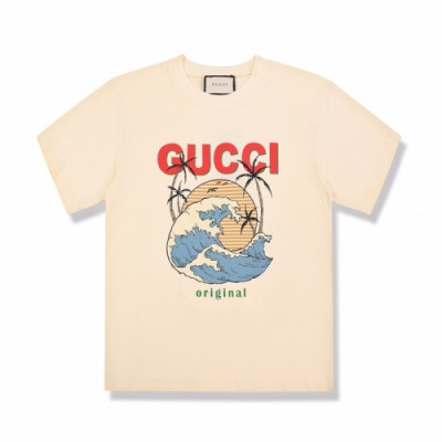 [매장판]Gucci 2020 Mm/Wm Logo Cotton Short Sleeved Tshirts - 구찌 2020 남/녀 로고 코튼 반팔티 Guc02987x.Size(xs - l).아이보리