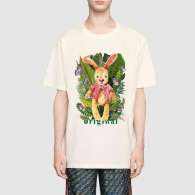 [매장판]Gucci 2020 Mm/Wm Logo Cotton Short Sleeved Tshirts - 구찌 2020 남/녀 로고 코튼 반팔티 Guc02988x.Size(xs - l).아이보리