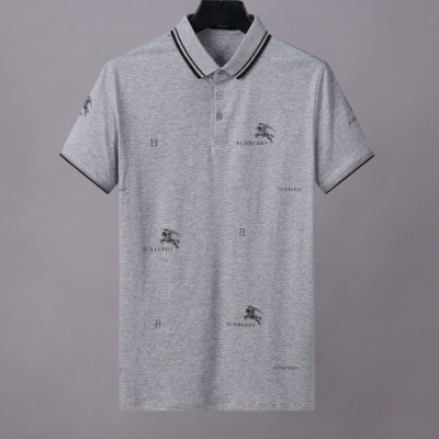 [버버리]Burberry 2020 Mens Logo Cotton Short Sleeved Polo Tshirts - 버버리 2020 남성 로고 코튼 폴로 반팔티 Bur02858x.Size(m - 3xl).그레이