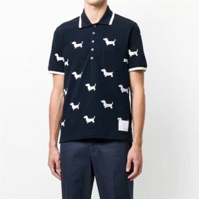 [톰브라운]Thom Browne 2020 Mens Casual Short Sleeved Polo Tshirts - 톰브라운 2020 남성 캐쥬얼 코튼 폴로 반팔티 Tho0945x.Size(s - 3xl).네이비