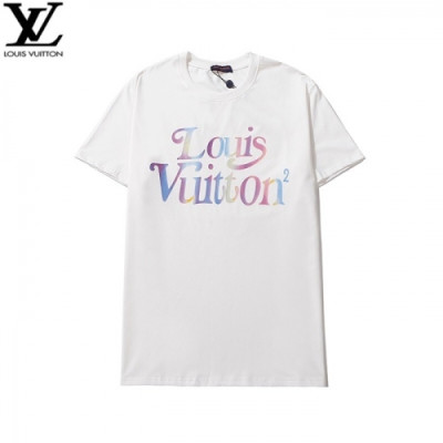 [루이비통]Louis vuitton 2020 Mens Logo Short Sleeved Tshirts - 루이비통 2020 남성 로고 반팔티 Lou02138x.Size(s - 2xl).화이트