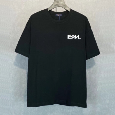 [루이비통]Louis vuitton 2020 Mens Logo Short Sleeved Tshirts - 루이비통 2020 남성 로고 반팔티 Lou02143x.Size(s - xl).블랙