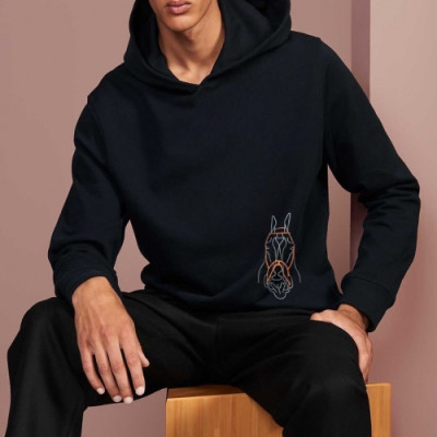 Hermes 2020 Mens Logo Casual Cotton Hoodie - 에르메스 2020 남성 로고 캐쥬얼 코튼 후드티 Her0512x.Size(m - 2xl).네이비