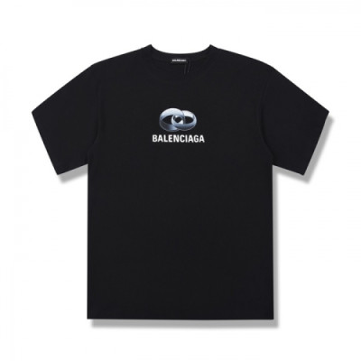 [발렌시아가]Balenciaga 2020 Mm/Wm Logo Cotton Short Sleeved Tshirts - 발렌시아가 2020 남자 로고 오버사이즈 코튼 반팔티 Bal0737x.Size(xs - l).블랙