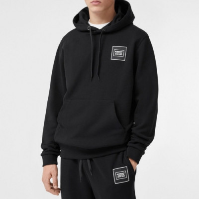 [버버리]Burberry 2020 Mm/Wm Logo Casual Cotton Hoodie - 버버리 2020 남자 로고 캐쥬얼 코튼 후디 Bur02878x.Size(s - xl).블랙