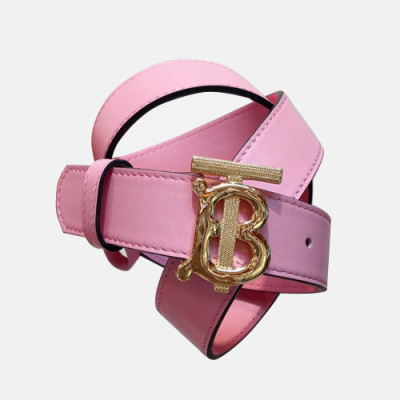 Burberry 2020 Ladies Leather Belt - 버버리 2020 여성용 레더 벨트 BURBT0021.Size(3.0cm).핑크