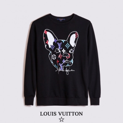 [루이비통]Louis vuitton 2020 Mens Casual Cotton Tshirts - 루이비통 2020 남성 캐쥬얼 코튼 긴팔티 Lou02158x.Size(s - 2xl).블랙