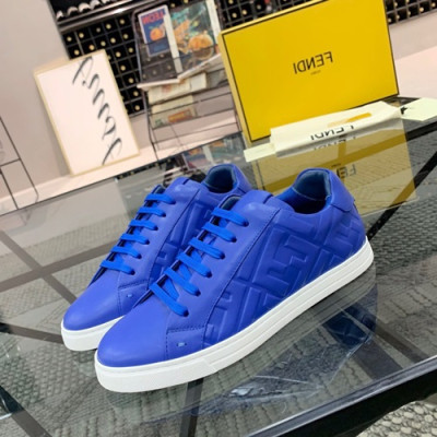 Fendi 2020 Mens Leather Sneakers -  펜디 2020 남성용 레더 스니커즈 FENS0335,Size(240 - 270).블루