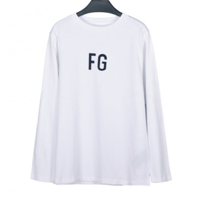 [피어오브갓]Fear of god 2020 Mens Oversize Minimal Cotton Tshirts - 피어오브갓 2020 남성 오버사이즈 미니멀 코튼 긴팔티 Fea0201x.Size(s - xl).화이트