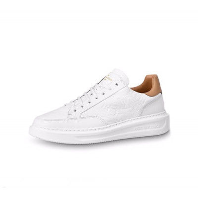 Louis Vuitton 2020 Mens Leather Sneakers -  루이비통 2020 남성용 레더 스니커즈 LOUS1356,Size(240 - 270).화이트