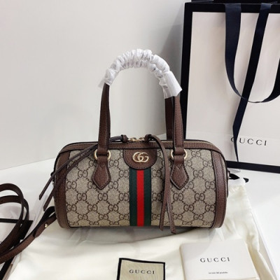 Gucci 2020 Canvas Tote Shoulder Bag,25.5CM - 구찌 2020 캔버스 토트 숄더백 602577,GUB1214,25.5cm,브라운