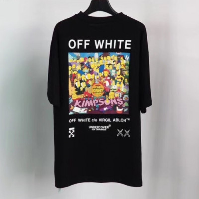 [오프화이트]Off-white 2020 Mm/Wm Printing Logo Crew - neck Cotton Short Sleeved Tshirts - 오프화이트 2020 남/녀 프린팅 로고 코튼 반팔티 Off0542x.Size(s - xl).블랙