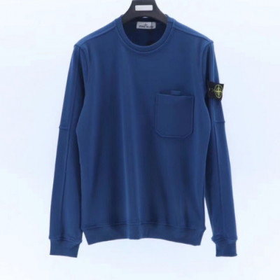 [스톤아일랜드]Stone Island 2020 Mens Light Reflection Logo Cotton Man-to-man - 스톤아일랜드 2020 남성 로고 코튼 맨투맨 Sto0239x.Size(m - 2xl).블루