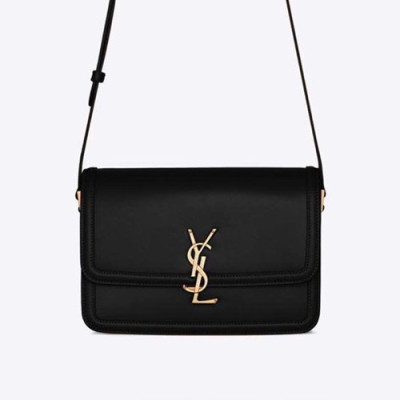 Saint Laurent 2020 Women Leather Shoulder Bag,23CM - 입생로랑 2020 여성용 레더 숄더백, SLB0578,23CM,블랙