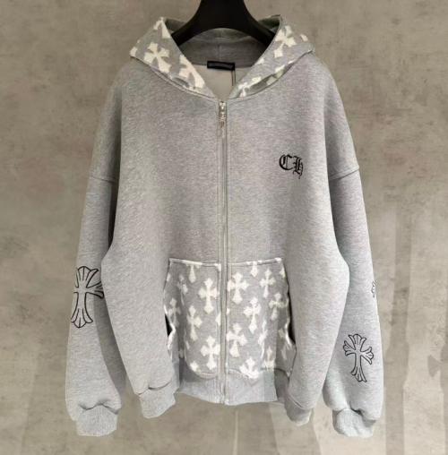 크롬하츠 남성 라운드 후드집업 - Chrome Hearts Mens Round Hoodie - chc0291x