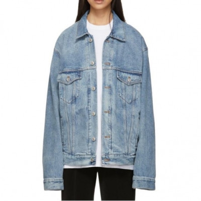 [발렌시아가]Balenciaga 2020 Mm/Wm Logo Casual Oversize Denim Jackets - 발렌시아가 2020 남/녀 로고 캐쥬얼 오버사이즈 데님 재킷 Bal0754x.Size(m - 2xl).블루