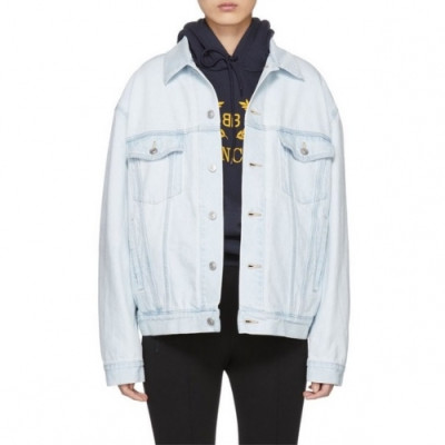 [발렌시아가]Balenciaga 2020 Mm/Wm Logo Casual Oversize Denim Jackets - 발렌시아가 2020 남/녀 로고 캐쥬얼 오버사이즈 데님 재킷 Bal0757x.Size(m - 2xl).블루