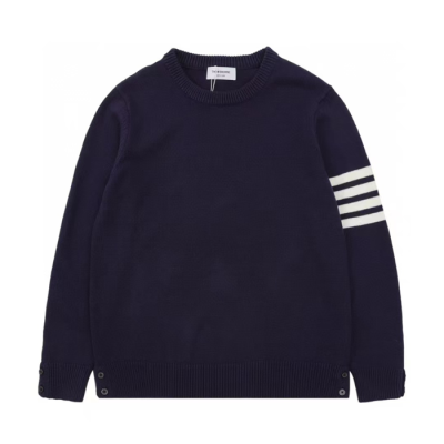 톰브라운 남성 네이비 니트 - Thom Browne Mens Navy Knits - th090x