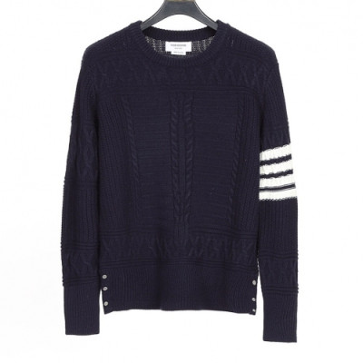 [톰브라운]Thom Browne 2020 Mens Strap Crew-neck Wool Sweaters - 톰브라운 2020 남성 스트랩 크루넥 울 스웨터 Thom0960x.Size(s - 3xl).네이비