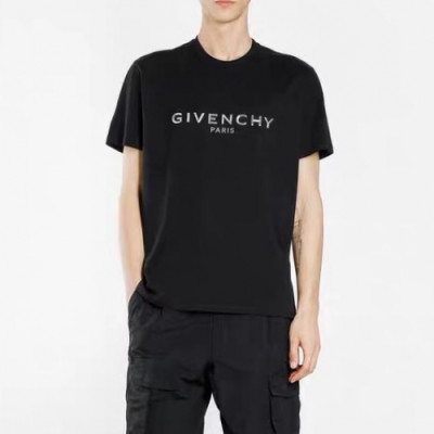 [지방시]Givenchy 2020 Mens Logo Short Sleeved Tshirts - 지방시 2020 남성 로고 코튼 반팔티 Giv0457x.Size(s - xl).블랙