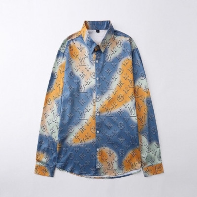 [루이비통]Louis vuitton 2020 Mens Trendy shirts - 루이비통 2020 남성 트렌디 셔츠 Lou02201x.Size(m - 2xl).블루