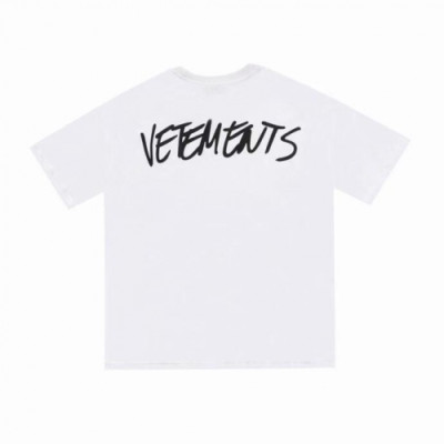 [베트멍]Vetements 2020 Mm/Wm Printing Logo Cotton Short Sleeved Oversize Tshirts - 베트멍 2020 남/녀 프린팅 로고 코튼 오버사이즈 반팔티 Vet0093x.Size(xs - l).화이트