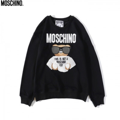 [모스키노]Moschino 2020 Mens Crew-neck Cotton Tshirt - 모스키노 2020 남성 크루넥 코튼 맨투맨 Mos0104x.Size(m - 2xl).블랙