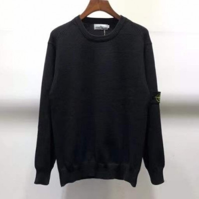 [매장판]Stone Island 2020 Mens Casual Crew-neck Sweaters - 스톤아일랜드 2020 남성 캐쥬얼 크루넥 스웨터 Sto0248x.Size(m - 2xl).블랙